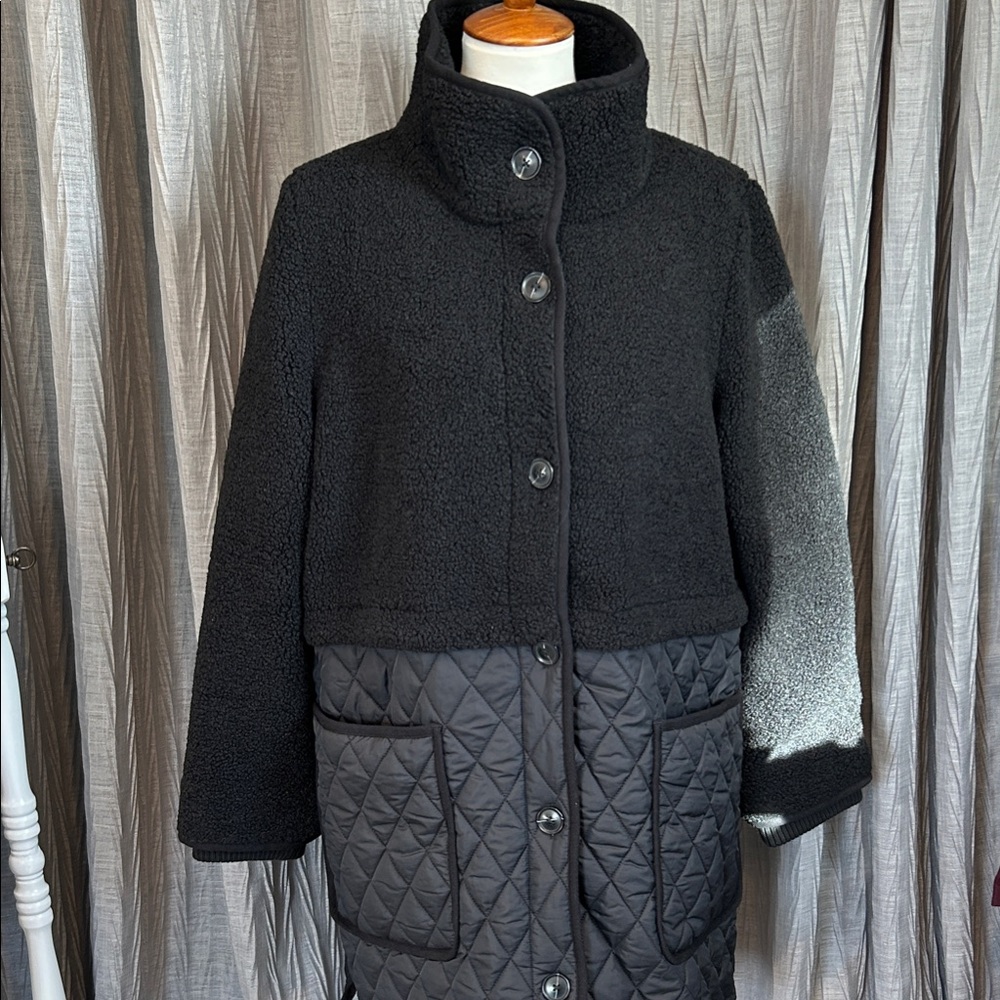 LOFT Black Quilted Jacket